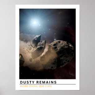 Dusty Remains Space Education Poster