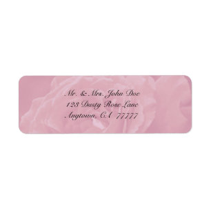 Dusty Rose Address Label Return Address Label