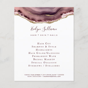 dusty rose agate flyer