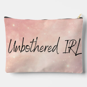 Dusty rose and moon milk AI art Accessory Pouch