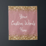 Dusty Rose Backdrop Birthday Party Photo Booth Tapestry<br><div class="desc">custom back drop for her,  personalised twinkle 15th 18th 20th,  glitter anniversary sweet 16 16th,  personalised 30th 21st 25th 35th,  bridal shower hen do wedding,  boy son man husband daughter,  girl wife prop bachelorette sparkle,  quinceanera 40th 50th 60th 70th,  75th 80th bride sparkly graduation,  college high school gold white</div>