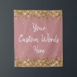 Dusty Rose Backdrop Birthday Party Photo Booth Tapestry<br><div class="desc">custom back drop for her,  personalised twinkle 15th 18th 20th,  glitter anniversary sweet 16 16th,  personalised 30th 21st 25th 35th,  bridal shower hen do wedding,  boy son man husband daughter,  girl wife prop bachelorette sparkle,  quinceanera 40th 50th 60th 70th,  75th 80th bride sparkly graduation,  college high school gold white</div>