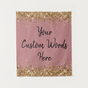 Dusty Rose Backdrop Birthday Party Photo Booth Tapestry