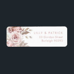 Dusty Rose & Blush Modern Wedding Return Address Return Address Label<br><div class="desc">Dusty Rose & Blush Modern Wedding Return Address label

See matching collection in Niche and Nest Store</div>