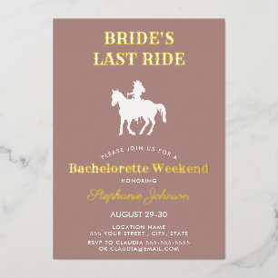 Dusty Rose Bride's Last Ride Bachelorette Weekend 