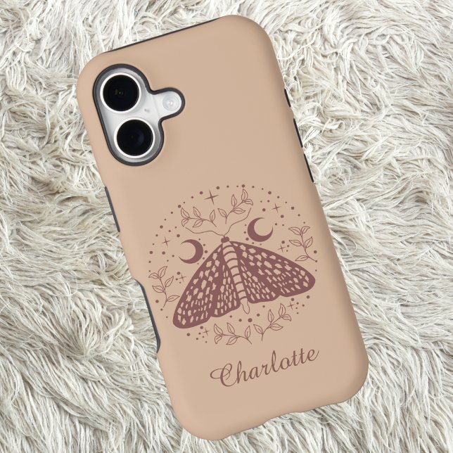 Dusty Rose Celestial Moth Botanical Design (Creator Uploaded)