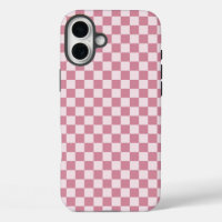 Dusty rose checkerboard pattern