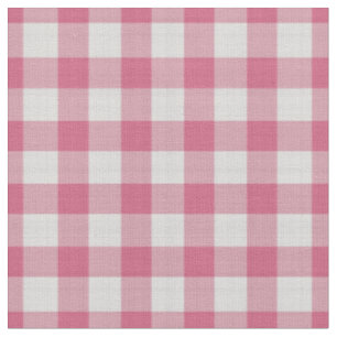 Dusty Rose checkered Plaid Fabric