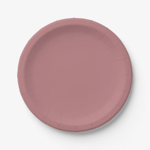 Dusty Rose Colour Template Paper Plate