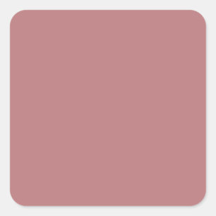 Dusty Rose Colour Template Square Sticker