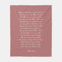 Dusty Rose Custom Poem Song Lyric Quote 