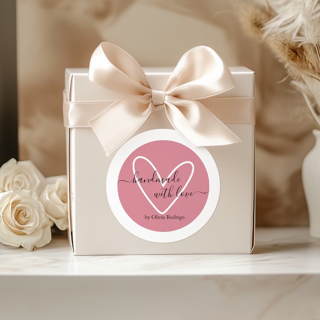 Dusty Rose Custom Thank You Sticker Packaging (Dusty Rose Custom Thank You Sticker Packaging)