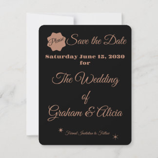 Dusty Rose Elegant Minimalist Photo Save the Date