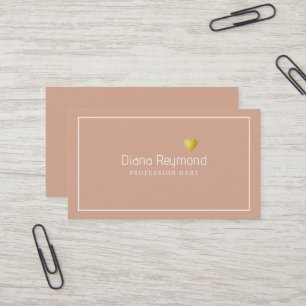 Dusty Rose Elegant Woman Professional Business Card