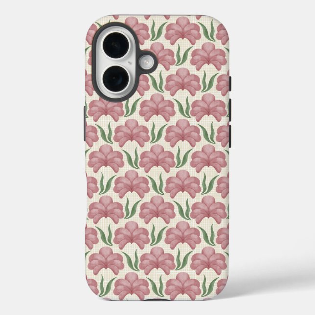 Dusty Rose Flora Case-Mate iPhone Case (Back)