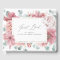 Dusty Rose Floral Elegant Wedding Guest Book