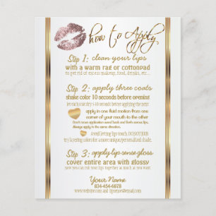 Dusty Rose Glitter Lip Instructions 2 Flyer