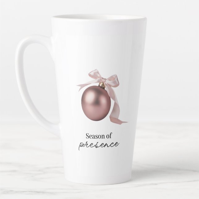 DUSTY ROSE LATTE MUG FOR CHIC HOLIDAY (Left)