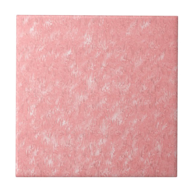 Dusty Rose Marbled Ceramic Tile (Front)