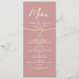 Dusty Rose Menu