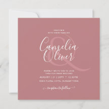 Dusty Rose Monochrome Wedding