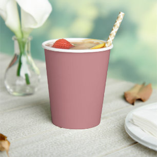 Dusty Rose Paper Cups