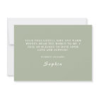 Dusty Rose Peony Bridal Shower Thank You Card