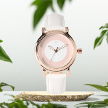 Dusty rose pink initials personalised eWatch Watch<br><div class="desc">Gift for her,  dusty rose wrist watch</div>