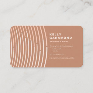 Dusty Rose Pink Modern Abstract Business Card