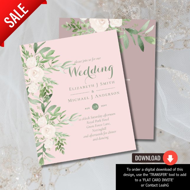 Dusty Rose Pink Sage Magnolia Wedding BUDGET (Creator Uploaded)