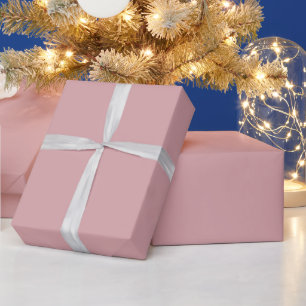 Dusty Rose Pink Solid Wrapping Paper