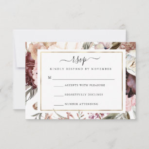 Dusty Rose RSVP Flyer Card