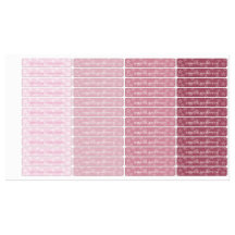 Dusty Rose Soft Pink Floral School Waterproof Name