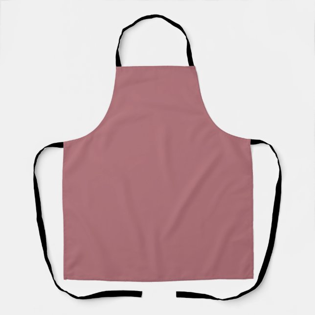Dusty Rose Solid Colour  Apron (Front)