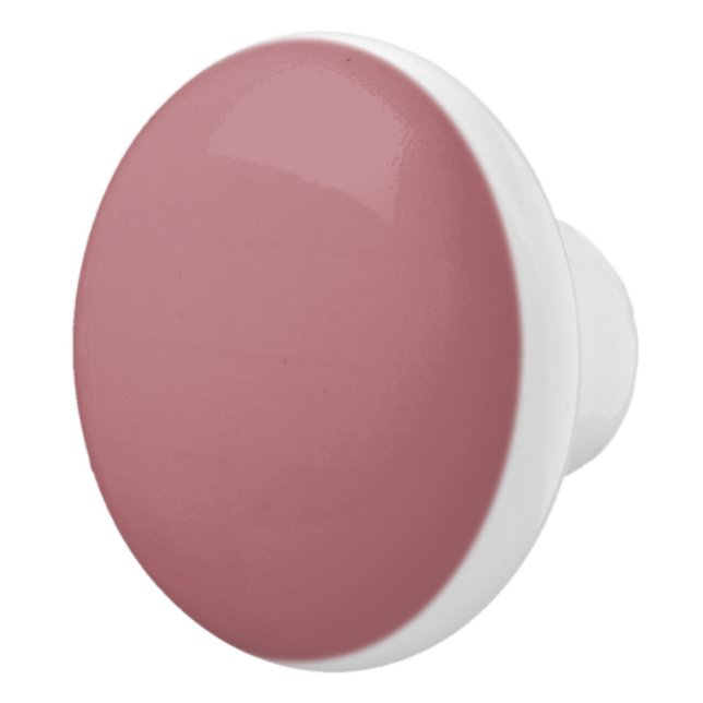 Dusty Rose Solid Colour  Ceramic Knob (Right)