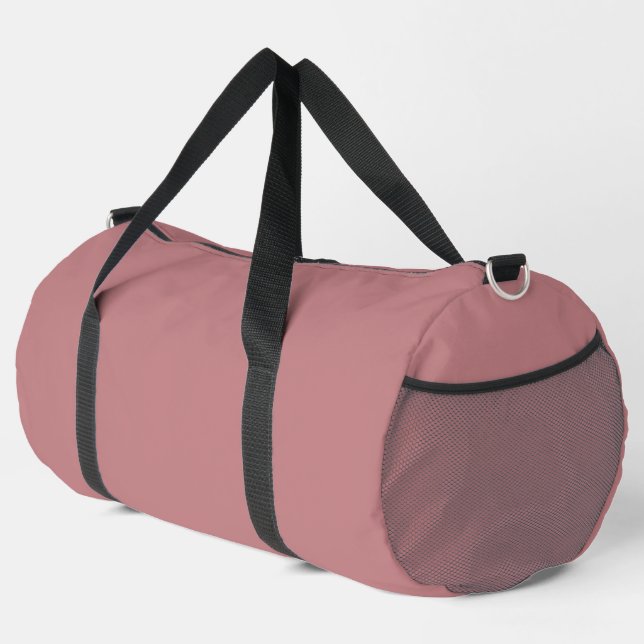 Dusty Rose Solid Colour Duffle Bag (Right Corner)