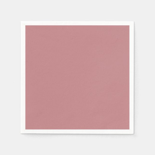 Dusty Rose Solid Colour Napkin (Front)