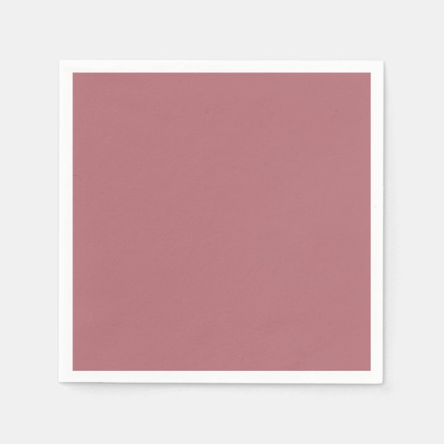 Dusty Rose Solid Colour  Napkin (Front)