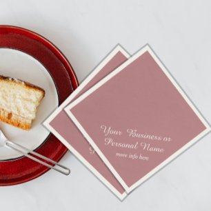 dusty rose solid colour napkins
