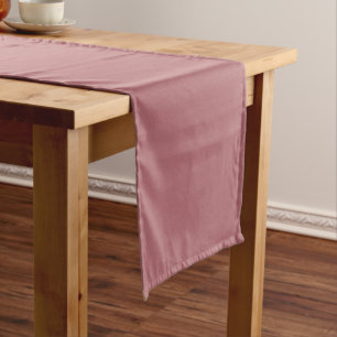 Dusty Rose Solid Colour Short Table Runner