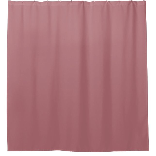 Dusty Rose Solid Colour  Shower Curtain (Front)