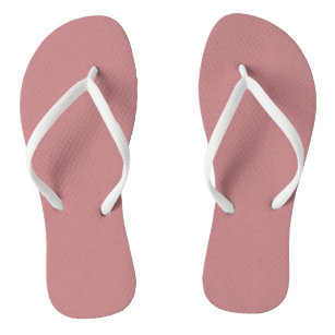 Dusty Rose Solid Colour Thongs