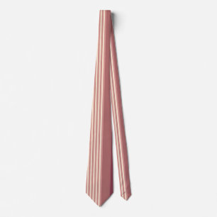 Dusty Rose Warm Muted Pinks Bold Stripes Tie