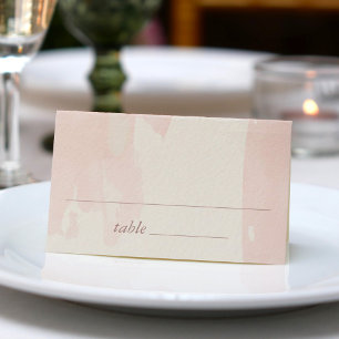 Dusty Rose Watercolor Blank Wedding Place Card