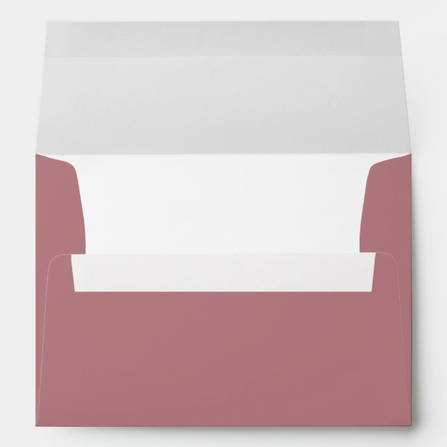 Dusty Rose Wedding Chic Elegant Modern Envelope (Back (Bottom))