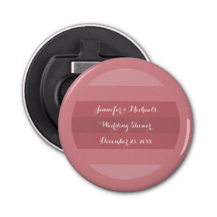 Dusty Rose Wedding Shower or Anniversary Party  Bottle Opener