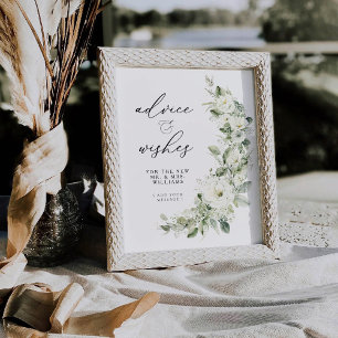 Dusty Sage Green Advice & Wishes Pedes Pedestal Pedestal Sign