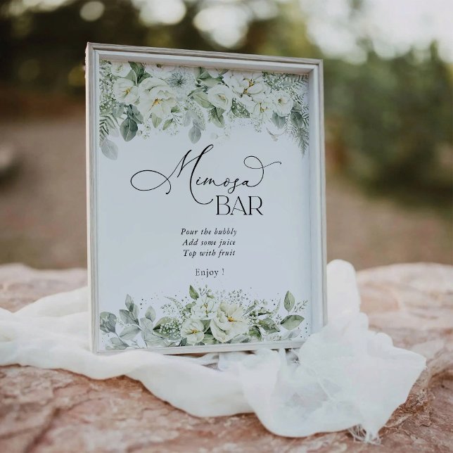 Dusty Sage Green Mimosa Bar Sign (Creator Uploaded)