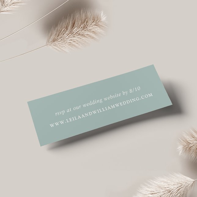 Dusty Sage Wedding Website RSVP Cards (Creator Uploaded)