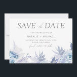 Dusty Sky Blue Floral Wedding Save The Date<br><div class="desc">Dusty Sky Blue Floral Wedding Save the Date

See matching collection in Niche and Nest Store</div>